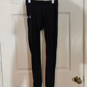 Under Armour Black Stretch Performance Leggings with Logo